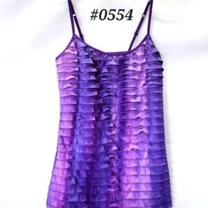 🤍🩵Energie sheer ruffle top shades of purple *size Small